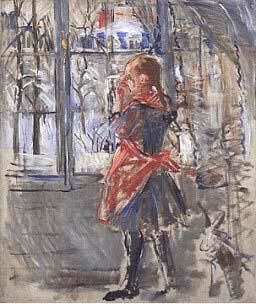Berthe Morisot L Enfant au Tablier Rouge, a sketch